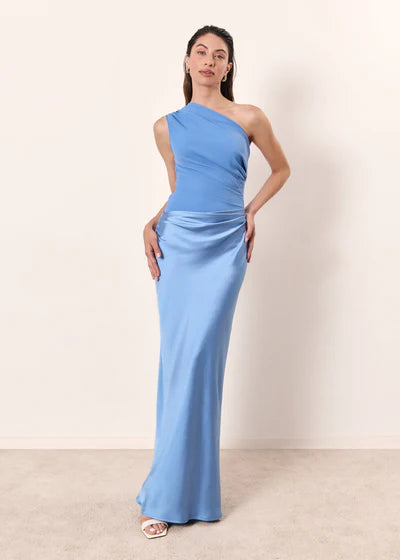 YS-One Shoulder Fitted Dress