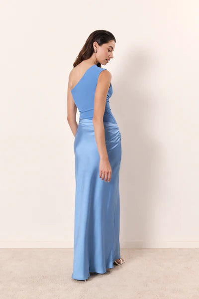 YS-One Shoulder Fitted Dress