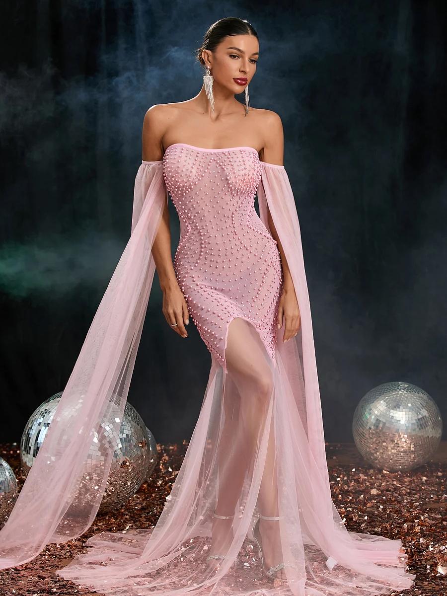 Mesh Sexy Sheath Dress