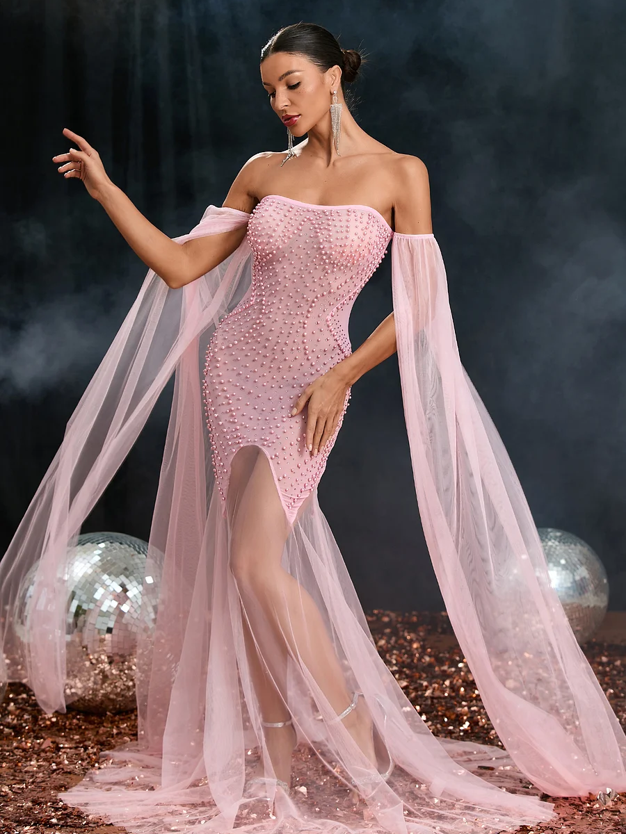 Mesh Sexy Sheath Dress